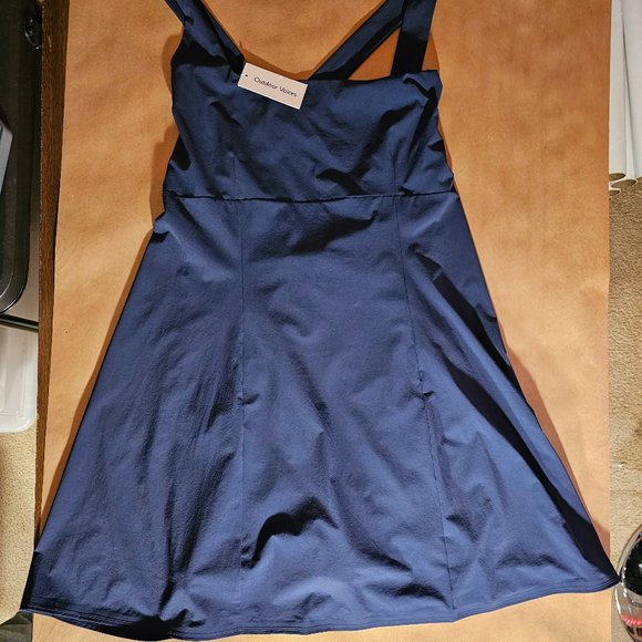 Outdoor Voices Navy Blue Cross Back Exercise Dress Size XXXL - NWT - Picture 1 of 14